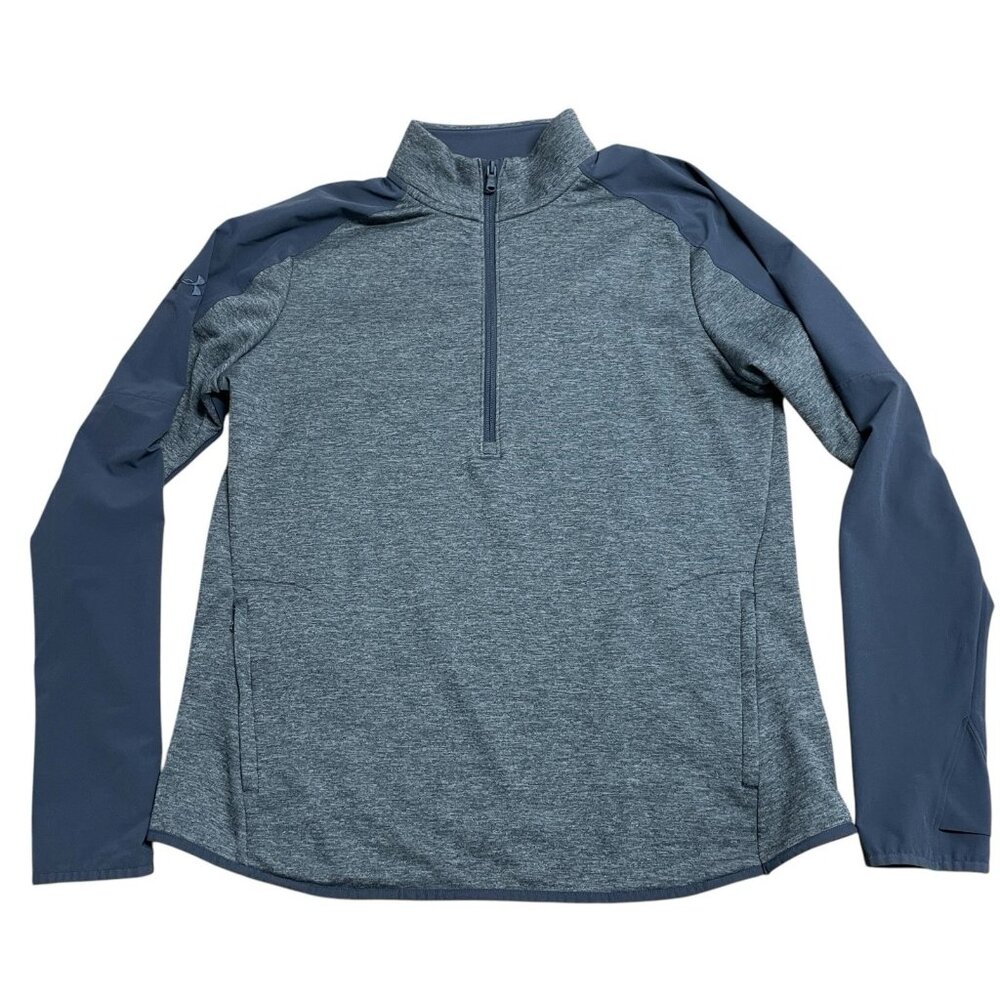 UNDER ARMOUR HALF ZIP COLDGEAR LOOSE FIT PULLOVER MENS XL PERFORMANCE GRAY